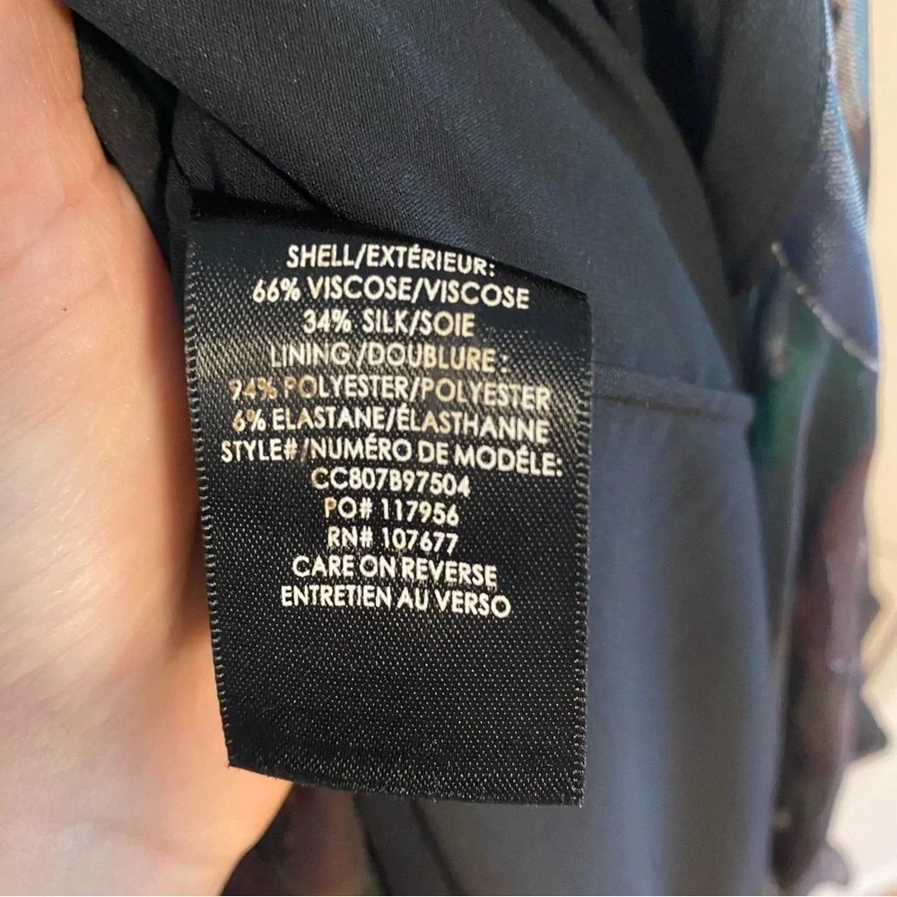 Alice + Olivia Multicoloured Silk Blend Maxi Ruffled Sundress Size 6 - Picture 8 of 9